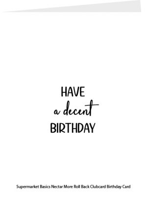 Have a decent Birthday