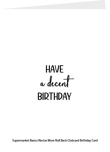 Have a decent Birthday