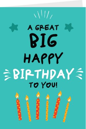 A Great Big Happy Birthday To You