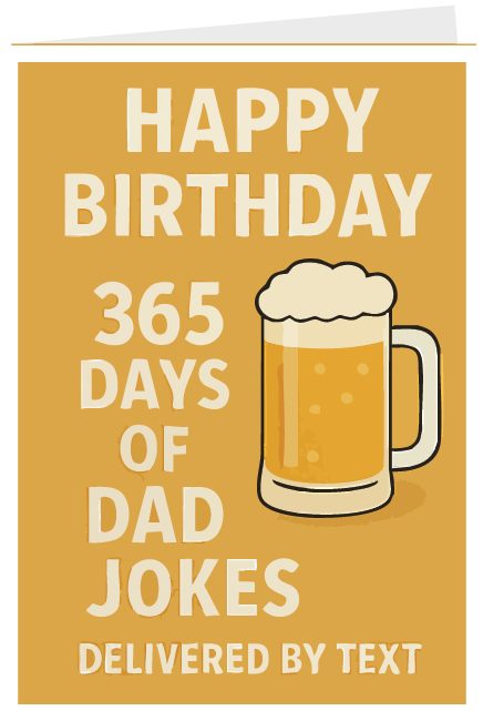 Happy Birthday Beer and Dad Jokes